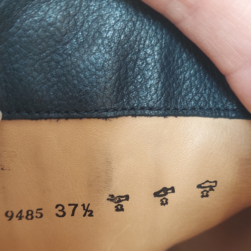 Sexy, Chic Free Lance Paris Black Leather Moto Motorcycle Boots 6.5 Portugal - Picture 10 of 16